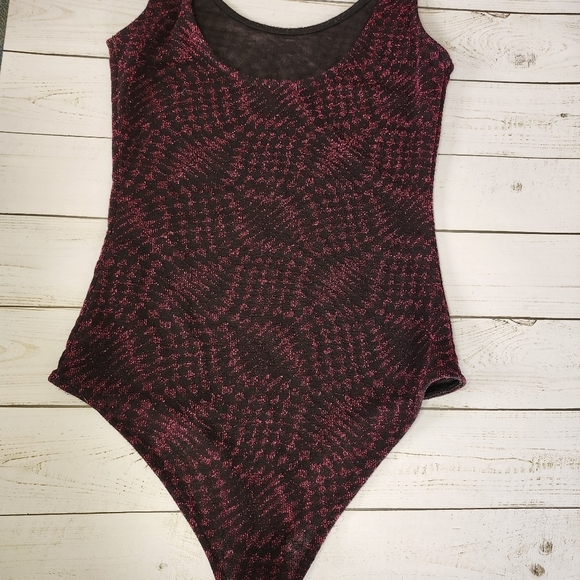 Zara Metallic Shimmer Bodysuit Size Small - Picture 2 of 8
